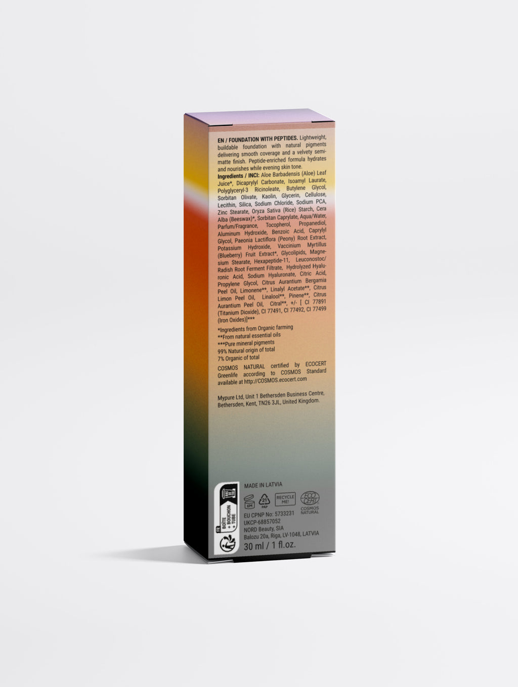 Foundation with Peptides, 10 Light Warm